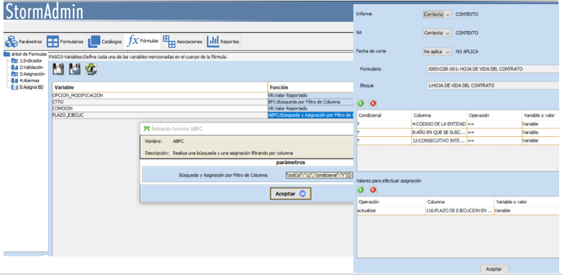 Parametrización de la función ASIGNAR_OCURRENCIAS