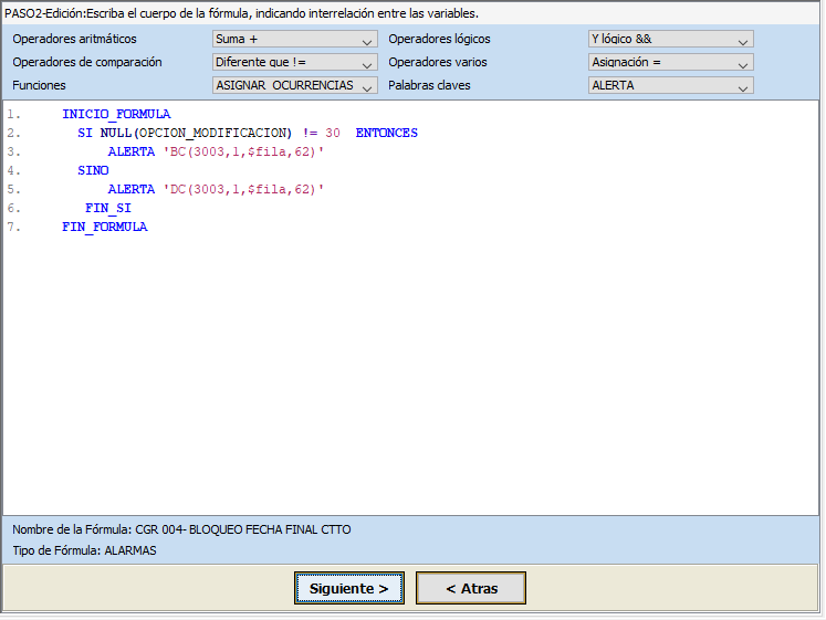 Segundo caso de eventos en lenguaje STORM