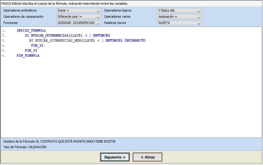 Quinto caso de validación en lenguaje STORM
